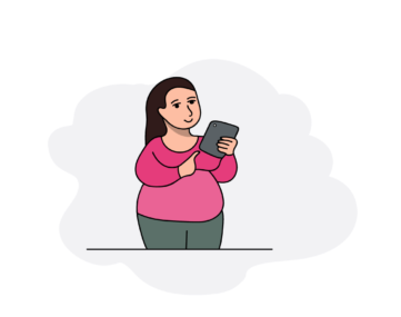 Woman using a digital tablet