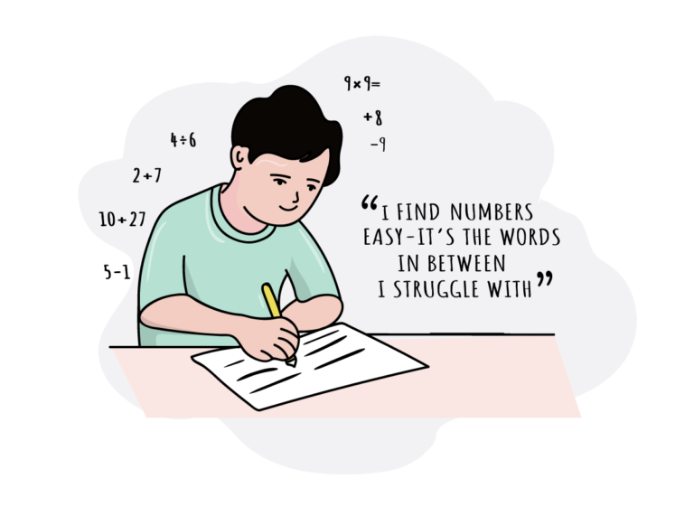 I find numbers easy - it's the words in between I struggle with