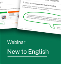 Webinar - New to English