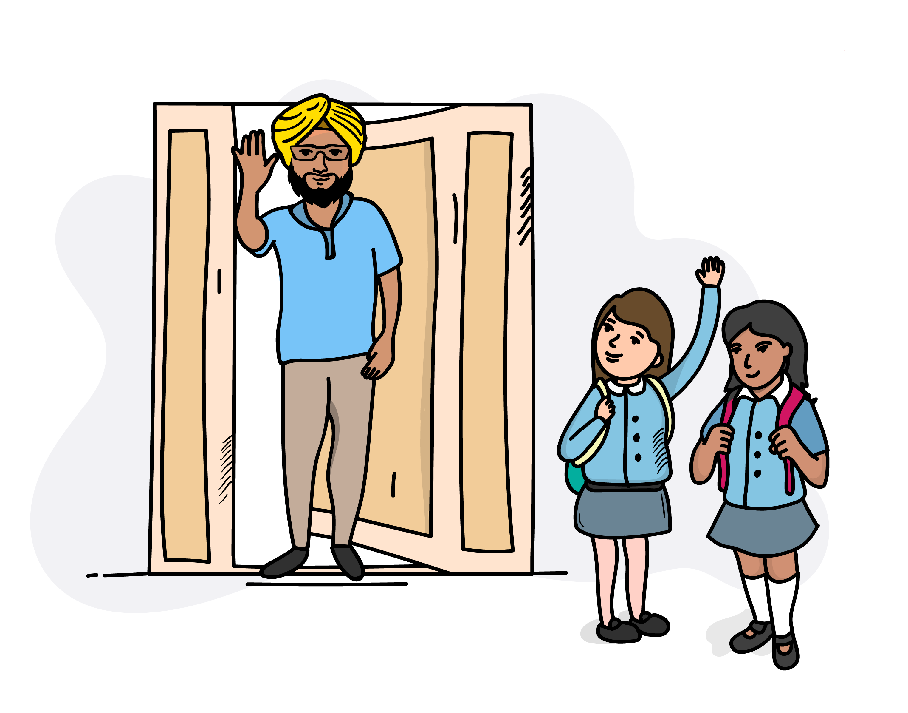 Leaving School 1 V2 Leaving school illustration