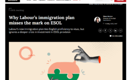 Fe Week op-ed from Diana Sutton on ESOL and the Immigration White Paper