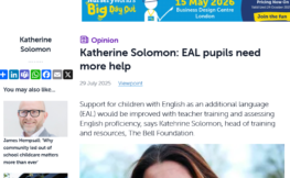 Screenshot of op ed in Nursery World