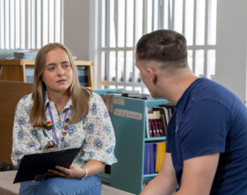 Prisoner meets with a Pact volunteer